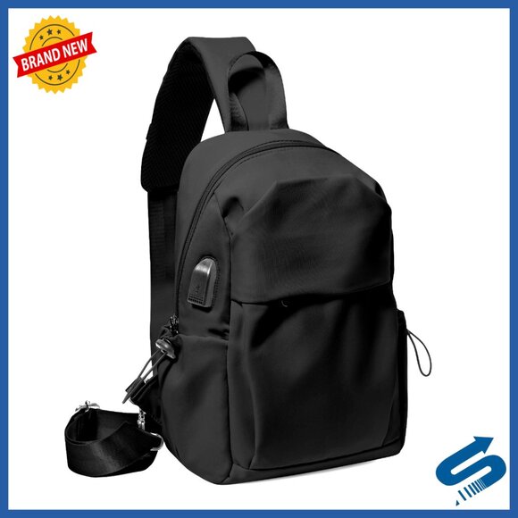 Medium Sling Bag Sport Crossbody Backpack Lightweight Durable Multi-Occasion